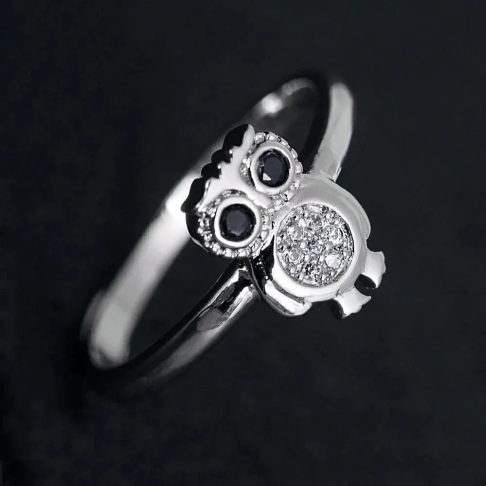 💎 925 Silver Plated 3A CZ Cute Ring for Men Women, FB16FA1042